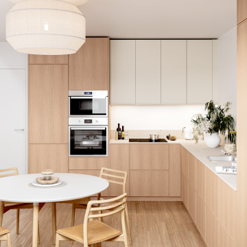 plum living Kitchen Natural Oak, Beige 05 - Ivoire