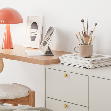 plum living Desk Beige 06 - Galet