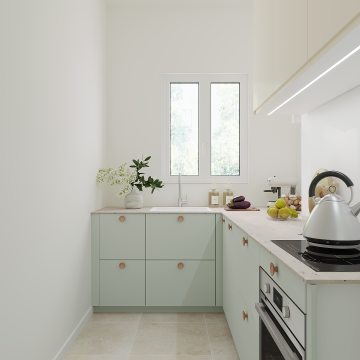 plum living Küche Grün 01 - Amandier grisé
