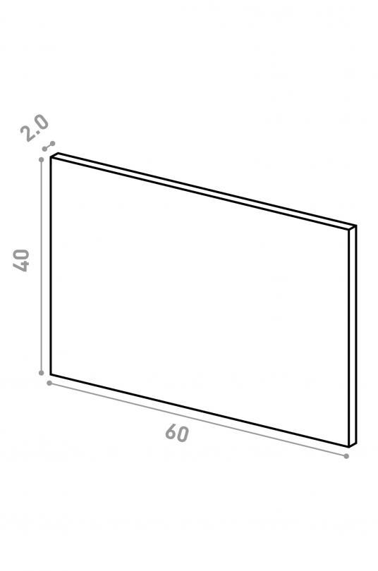 Porte 60X40cm | design lisse | laque mate