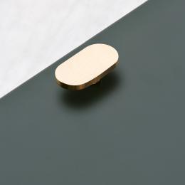 Griff Oval | Messing