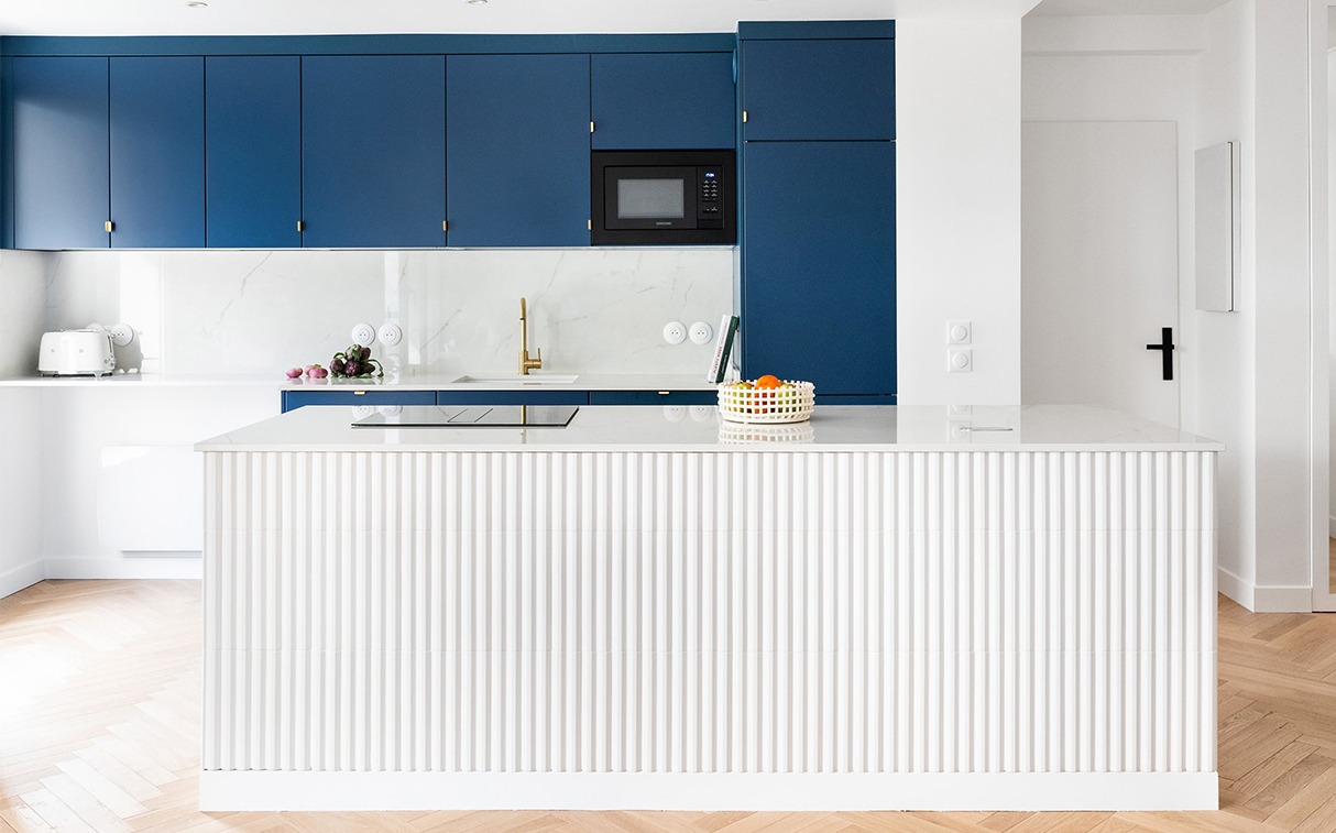 Une cuisine Bleu gris signée Studio 464